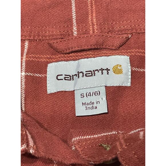 Carhartt Women’s Long‎ Sleeve Button Up Size  Small 4/6 - Picture 4 of 7